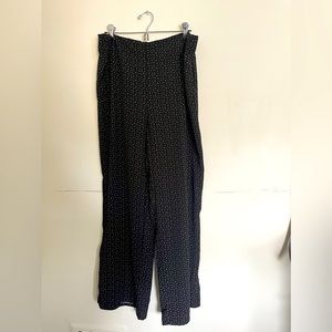 Soft capri wide leg dress pants